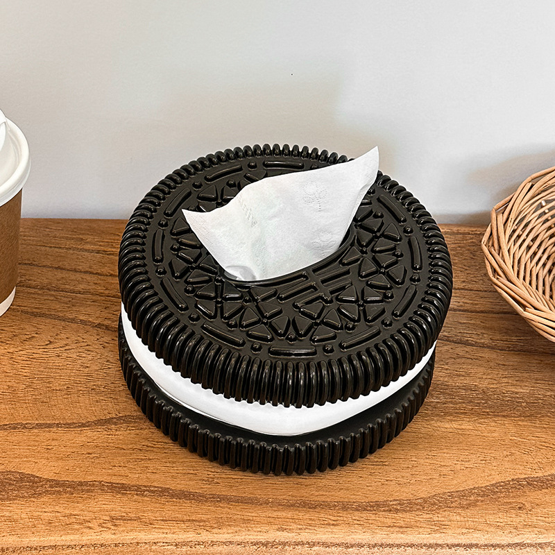 Oreo-Inspired Modern Minimalist Tissue Box