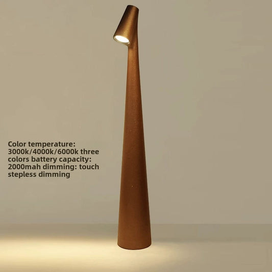 Stylish Rechargeable Table Lamp - Modern Bedside & Desktop Ambiance Light for Home, Café, Bar Decor