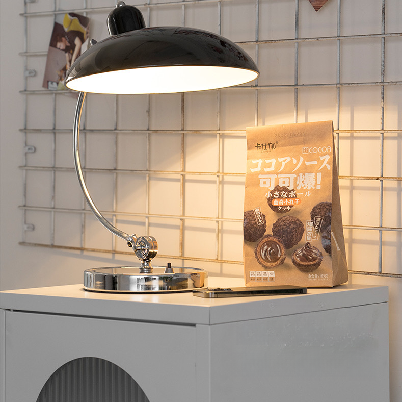 Danish Bauhaus Desk Lamp - Vintage Nordic Style Adjustable Bedside Light for Study Room, Home Office | 4 Colors & Smart Bulb Options