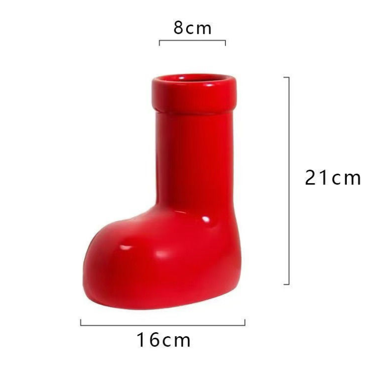 Red Ceramic European-Style Vase - Multi-Functional Home Decor for Weddings, Housewarming & Festive Celebrations