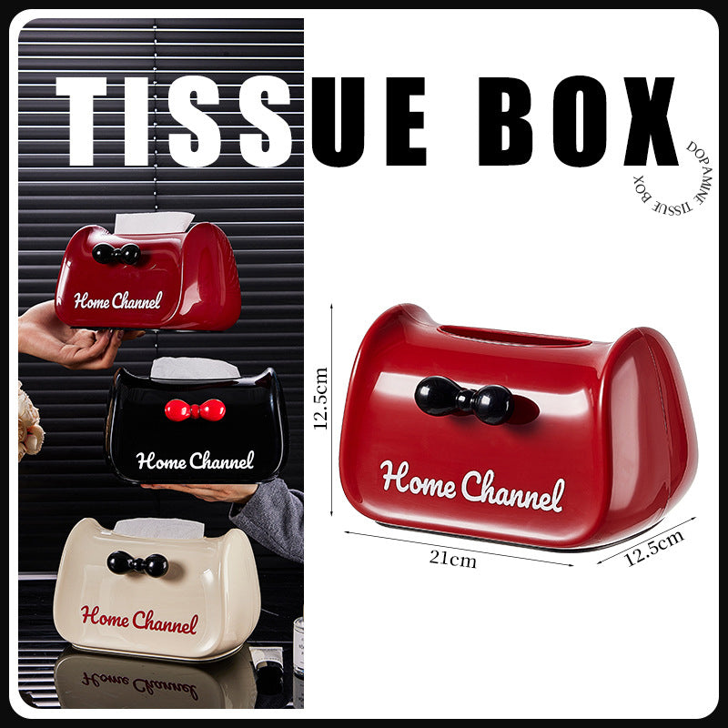 Luxury Marble-Pattern Tissue Box Cover - Waterproof, No Drill Hanging, for Living Room, Car & Bathroom (Plastic)