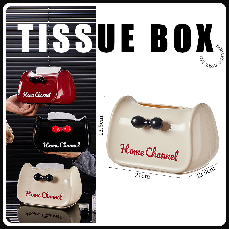 Luxury Marble-Pattern Tissue Box Cover - Waterproof, No Drill Hanging, for Living Room, Car & Bathroom (Plastic)