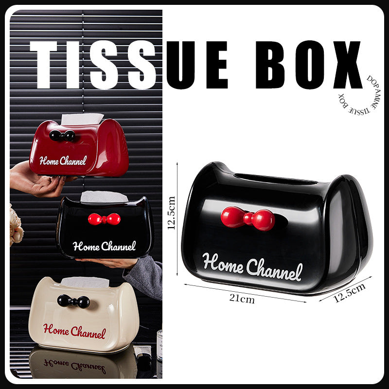 Luxury Marble-Pattern Tissue Box Cover - Waterproof, No Drill Hanging, for Living Room, Car & Bathroom (Plastic)