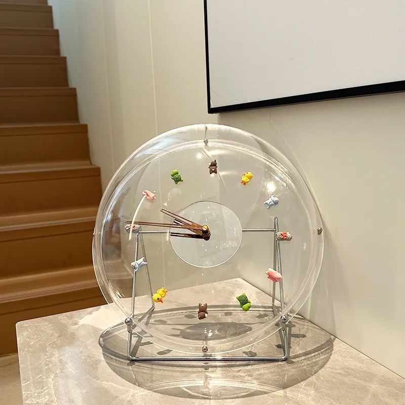 Nordic Bubble Wall Clock - Silent Acrylic Round Clock for Living Room & Office