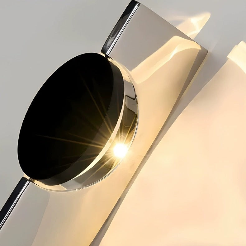 Modern Minimalist Ripple Light Wall Lamp - Aluminum LED Ambient Lighting for Bedroom, Entryway, Living Room (Water Wave Effect, Adjustable Rotation)