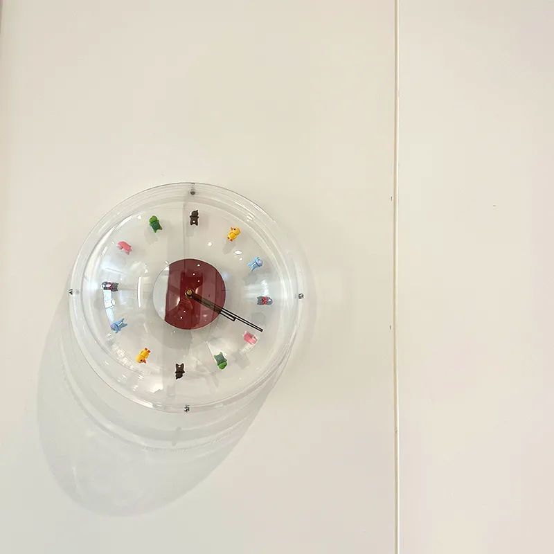 Nordic Bubble Wall Clock - Silent Acrylic Round Clock for Living Room & Office