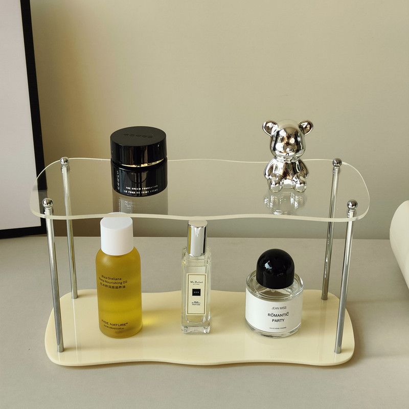 Modern Acrylic Desktop Shelf - Multi-Level Organizer for Mugs, Cups & Essentials