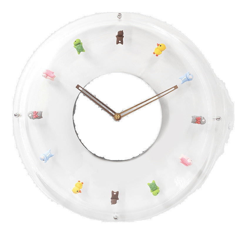Nordic Bubble Wall Clock - Silent Acrylic Round Clock for Living Room & Office