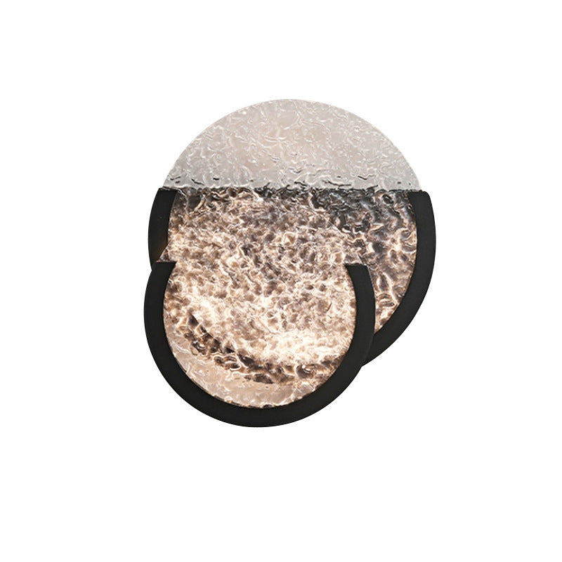 Nordic Cozy Glow Wall Lamp - Textured Resin Bedside & Entryway Light (Minimalist Warmth)