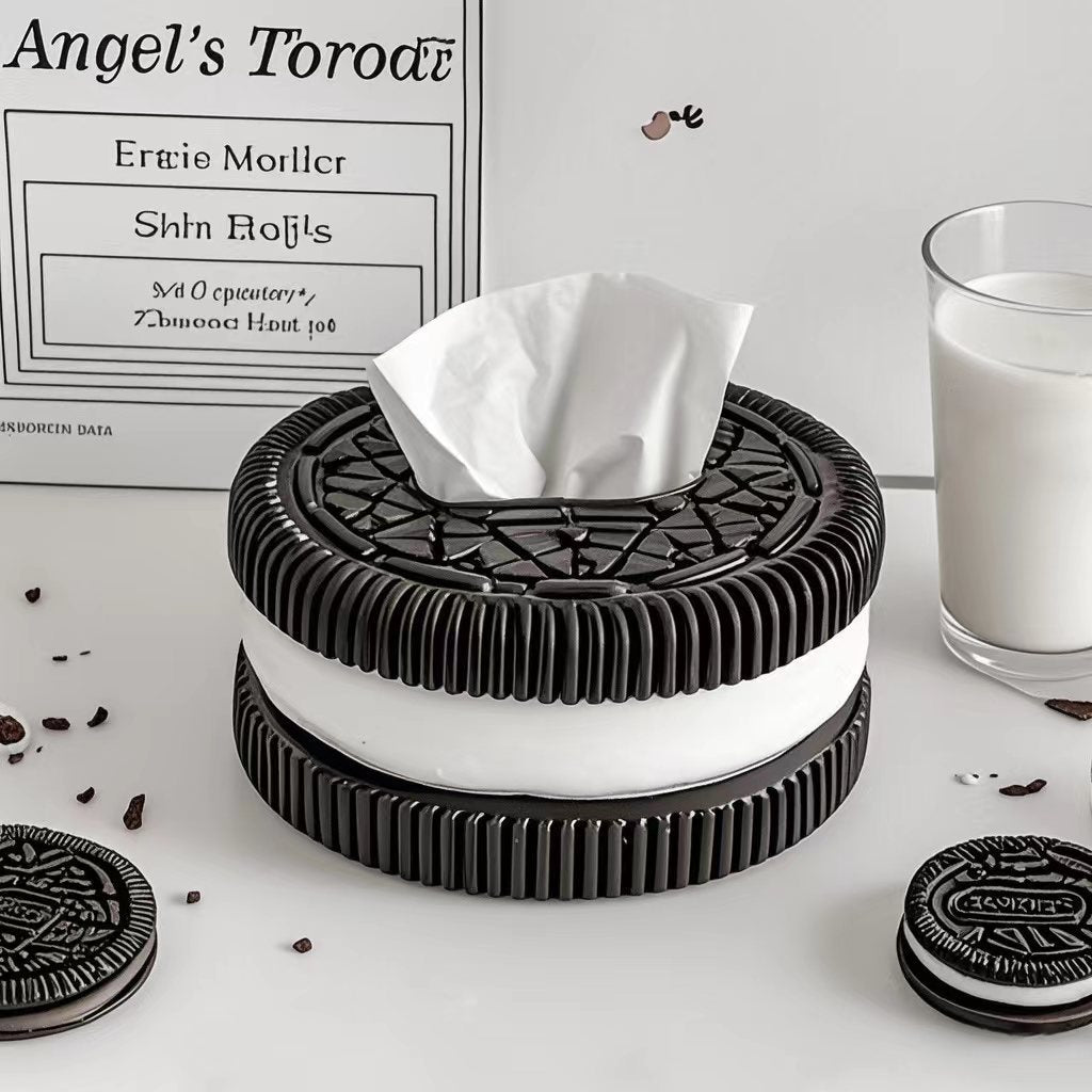 Oreo-Inspired Modern Minimalist Tissue Box
