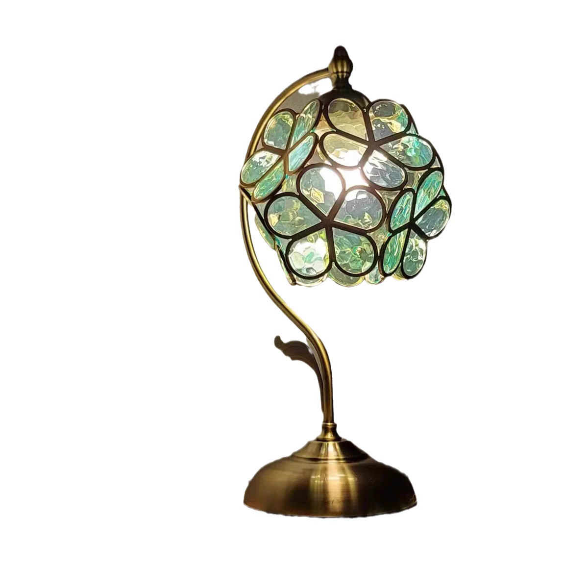 American Vintage Desk Lamp - Acrylic & Iron, Handmade for Bedroom, Office & More