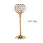 Mini Crystal Candle Holders - Electroplated Decor For Wedding, Hotel, Home & Romantic Dinners
