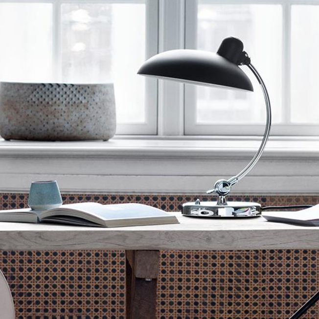 Danish Bauhaus Desk Lamp - Vintage Nordic Style Adjustable Bedside Light for Study Room, Home Office | 4 Colors & Smart Bulb Options