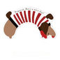 Cute Dachshund Bathroom U-Shaped Diatom Mud Mat - Non-Slip Absorbent Floor Mat for Toilet/Shower, Pet-Friendly Anti-Splash Urine Guard