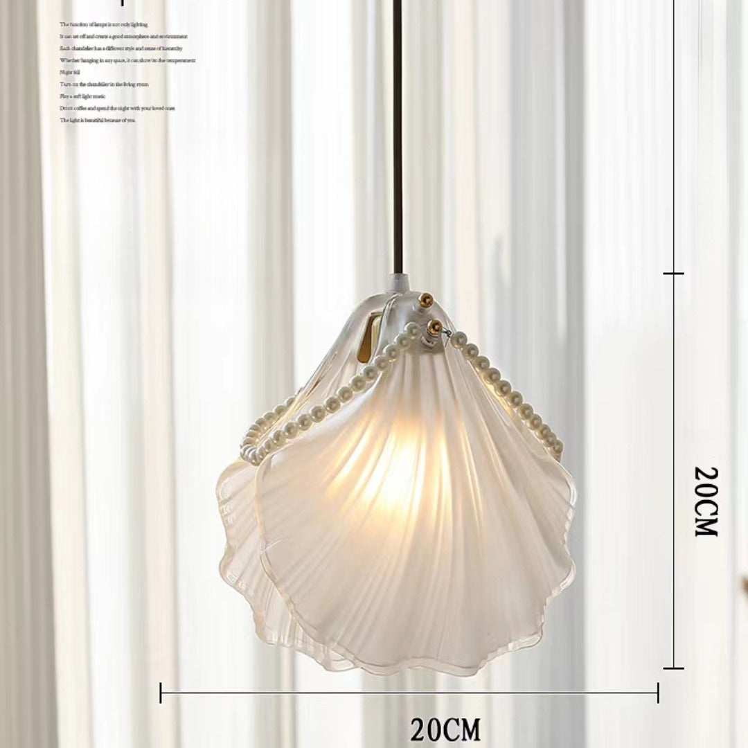 French-Inspired Luxe Pendant Light - 3-Color LED Modern Chandelier for Dining, Bedroom, Entryway | Glass & Metal Dimmable Hanging Lamp