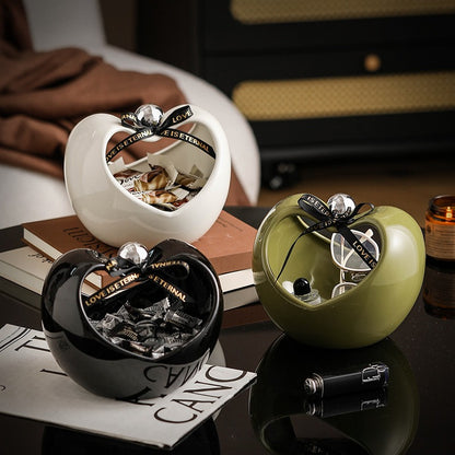 Luxury Handcrafted Ceramic Fruit Bowl - Vintage-Inspired Elegance for Living Room, High-End Snack & Candy Serving Dish