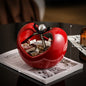 Luxury Handcrafted Ceramic Fruit Bowl - Vintage-Inspired Elegance for Living Room, High-End Snack & Candy Serving Dish