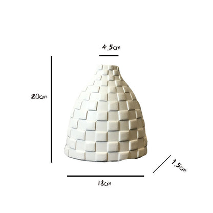 Handmade Low-Fire Ceramic Vase - Lightweight Modern Decor for Floral Arrangements | Minimalist Home & Office Accent