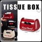 Luxury Marble-Pattern Tissue Box Cover - Waterproof, No Drill Hanging, for Living Room, Car & Bathroom (Plastic)