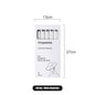 Anti-Mold Ceramic Chopsticks with Lucky 'Fu' Engraving & Silver-Copper Tips - Modern Black-White Kitchenware for Home/Dining