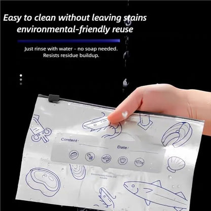 Heavy Duty Reusable Aluminum Foil Bags – Freezer Safe, Leak-Proof Stand Up Zipper Bags for Meat, Seafood, Vegetables & Meal Prep