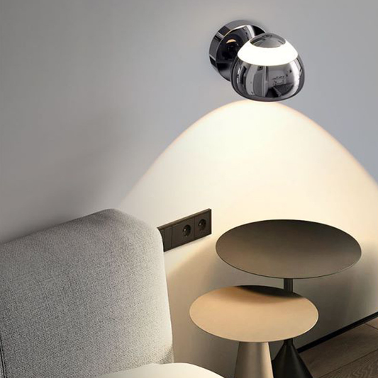 Modern Spotlight Wall Lamp - Acrylic & Aluminum Focused Beam for Bedroom, Hallway, Stairs (Trending Design)
