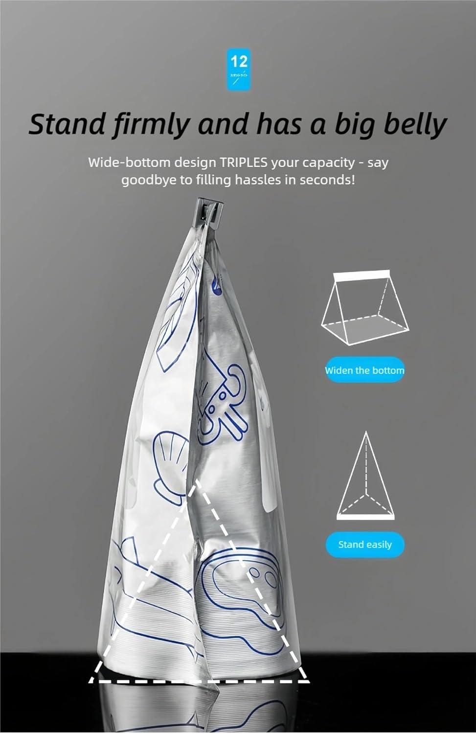 Heavy Duty Reusable Aluminum Foil Bags – Freezer Safe, Leak-Proof Stand Up Zipper Bags for Meat, Seafood, Vegetables & Meal Prep