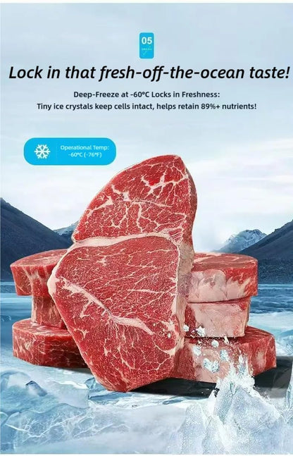 Heavy Duty Reusable Aluminum Foil Bags – Freezer Safe, Leak-Proof Stand Up Zipper Bags for Meat, Seafood, Vegetables & Meal Prep