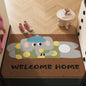 Customizable PVC Coir Doormat - Dirt Trapping, Slip-Resistant, Easy Clean Cartoon Design for Home & Office Entrances
