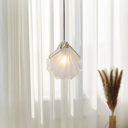 French-Inspired Luxe Pendant Light - 3-Color LED Modern Chandelier for Dining, Bedroom, Entryway | Glass & Metal Dimmable Hanging Lamp