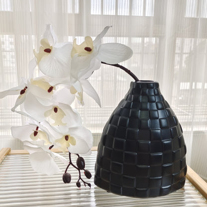 Handmade Low-Fire Ceramic Vase - Lightweight Modern Decor for Floral Arrangements | Minimalist Home & Office Accent