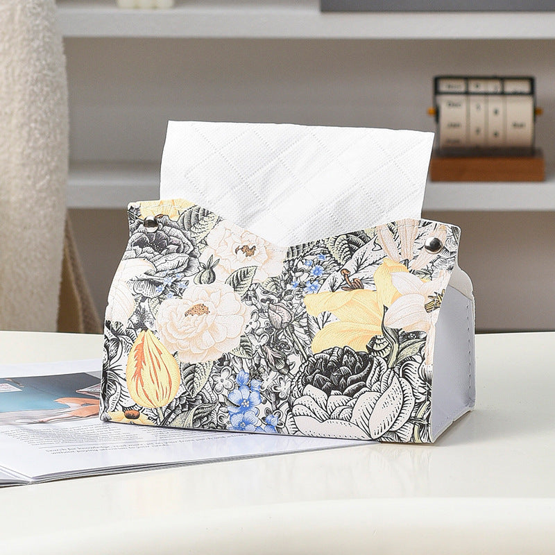 Luxury Leather Tissue Box Cover - Waterproof & Multi-Scene