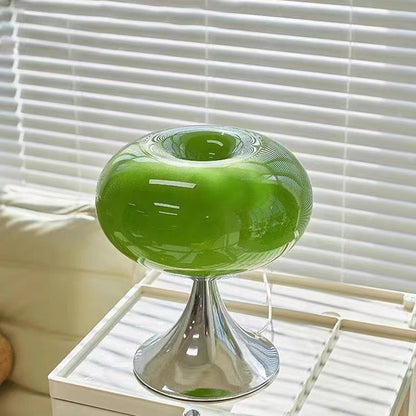 Vintage Apple Table Lamp - French-Inspired Glass Atmosphere Light w/ 3-Color Mood Lighting