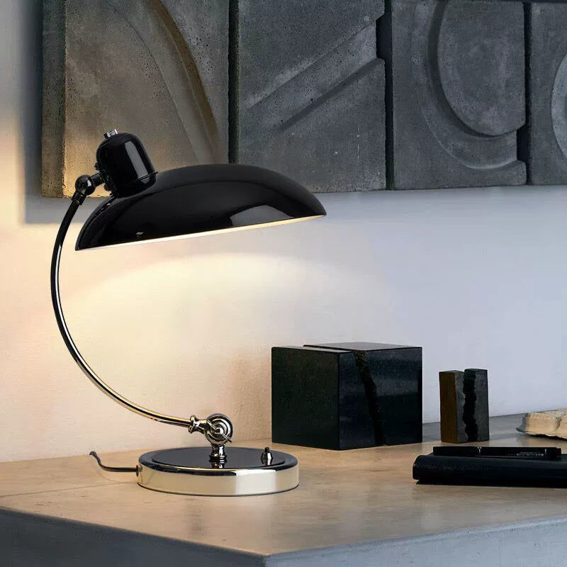 Danish Bauhaus Desk Lamp - Vintage Nordic Style Adjustable Bedside Light for Study Room, Home Office | 4 Colors & Smart Bulb Options