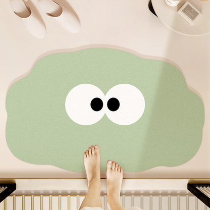 Quick-Dry Cartoon Bath Mat | Super Absorbent Silicone Algae | Anti-Slip Bathroom Rug for Kids & Adults