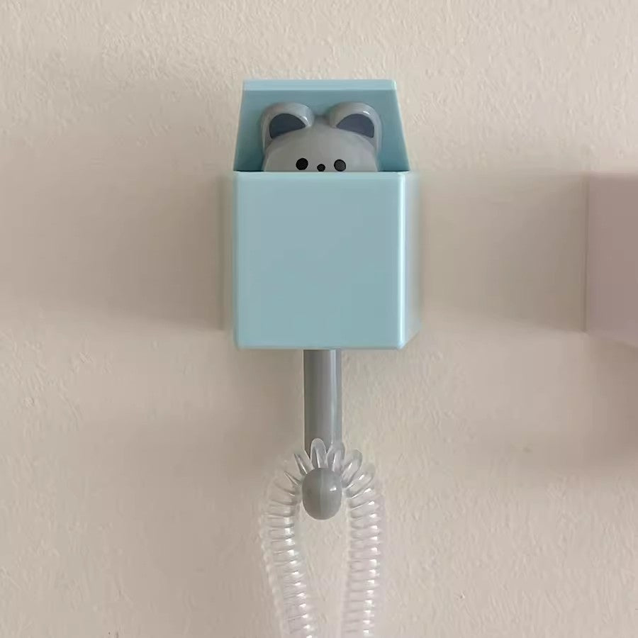 Cute Cat-shaped Wall Hooks - No Damage Sticky Hooks, Aesthetic Room Decor for Bedroom & Living Room