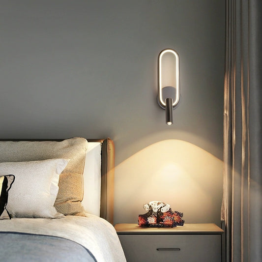 Adjustable Light Luxury Wall Lamp - Swivel Acrylic Shade for Bed, Sofa & Study