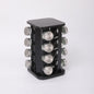 Nordic Style Stainless Steel Rotating Seasoning Rack For Kitchen