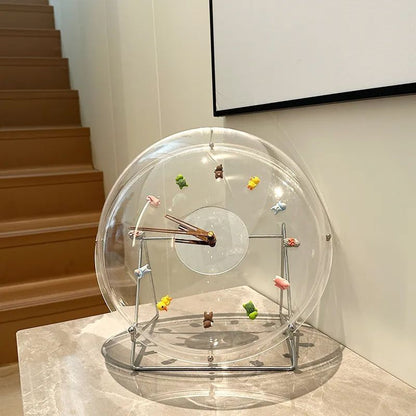 Nordic Bubble Wall Clock - Silent Acrylic Round Clock for Living Room & Office