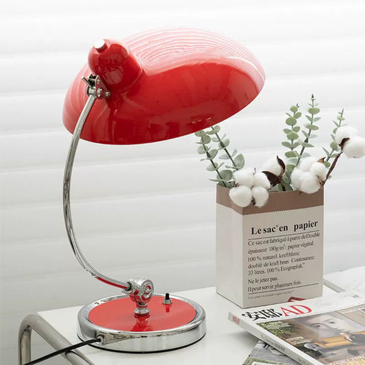 Danish Bauhaus Desk Lamp - Vintage Nordic Style Adjustable Bedside Light for Study Room, Home Office | 4 Colors & Smart Bulb Options