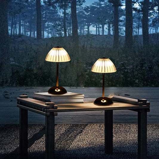 【Premium Rechargeable Crystal Bedside Lamp】- Vintage Luxe Night Light with Metal Base & Acrylic Shade, Modern Boho Bedroom Decor for MY Homes