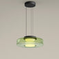Italian-Designed Strata Chandelier - Sleek Glass LED Pendant for Modern Interiors