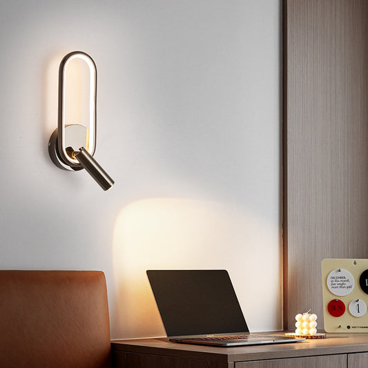 Adjustable Light Luxury Wall Lamp - Swivel Acrylic Shade for Bed, Sofa & Study