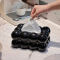 Cloud-Shaped Auto-Lift Tissue Box | Waterproof Bathroom & Car Paper Holder | Modern Minimalist Design