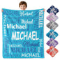 Personalized Custom Name Flannel Blanket – Soft Throw for Kids, Teens, Boys & Girls | Christmas Gift | Ships Next Day