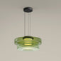 Italian-Designed Strata Chandelier - Sleek Glass LED Pendant for Modern Interiors