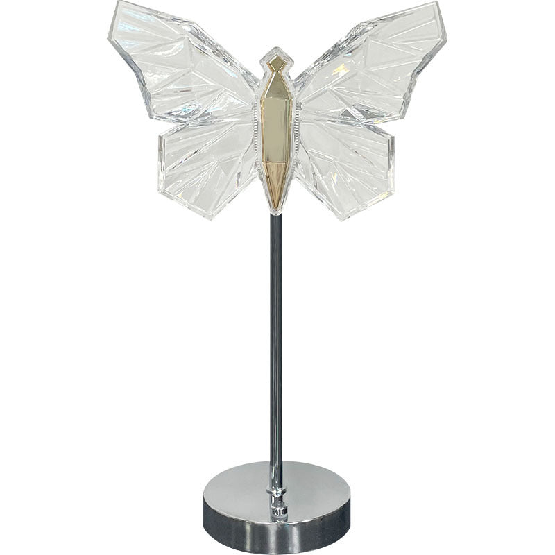 Cute Butterfly USB Night Light - Adjustable Crystal Table Lamp for Bedroom, Desk Decor & Gifts | Modern Mood Lighting