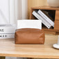 Waterproof Leather Tissue Box Cover - Modern Design for Living Room, Car & Bathroom