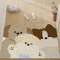 Cartoon Silky Scraper Door Mat - Dirt-Resistant Tech Fabric Rug for Entrance, Kid-Friendly & Non-Slip