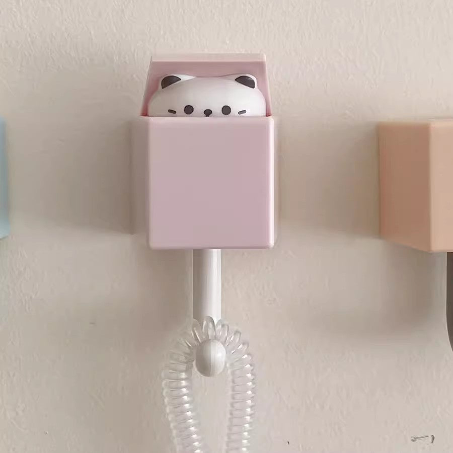 Cute Cat-shaped Wall Hooks - No Damage Sticky Hooks, Aesthetic Room Decor for Bedroom & Living Room